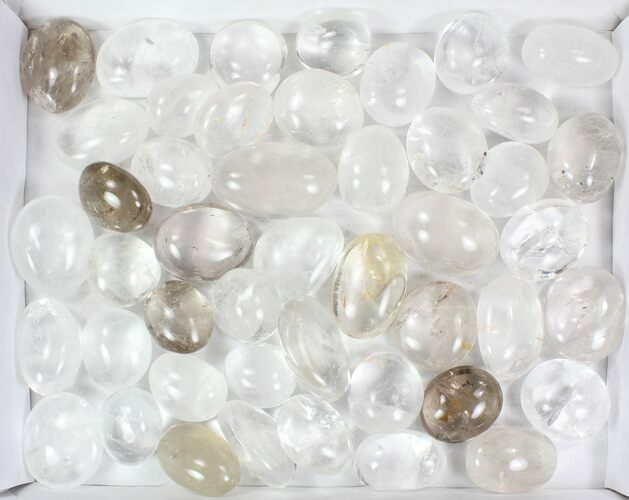Lot: Polished Quartz Pebbles - kg ( lbs) #77925